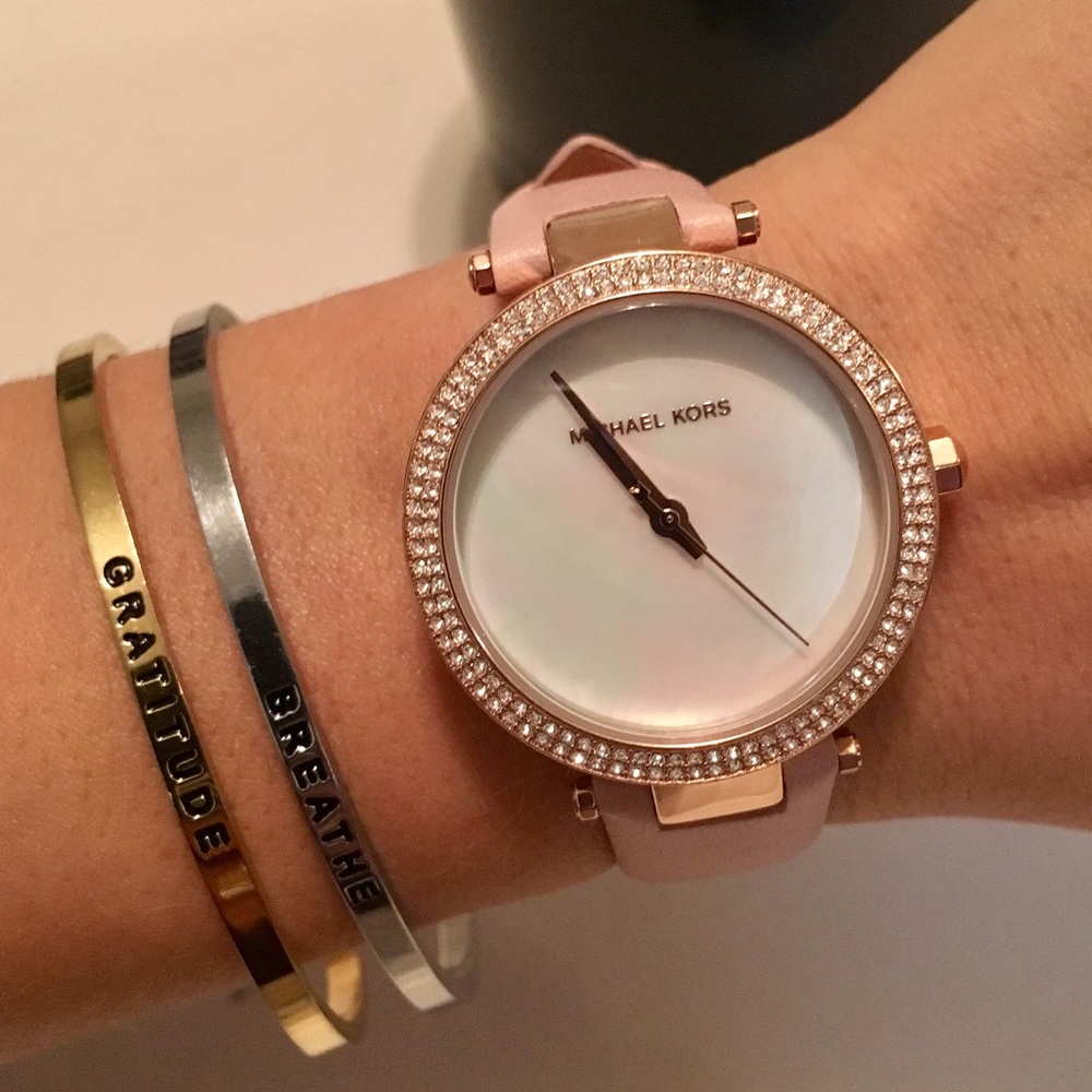 Michael Kors Pink and Gold Women's Watch